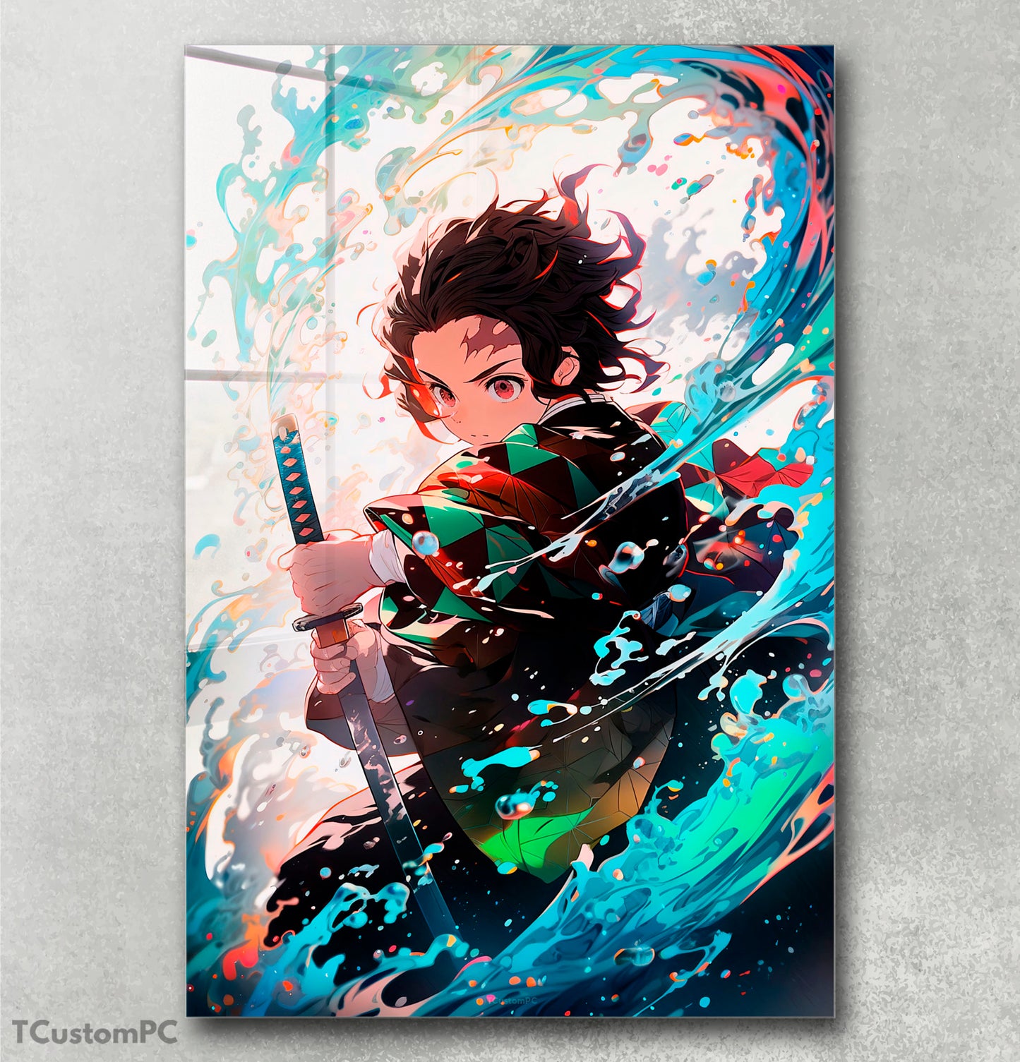 Tanjiro Wave painting