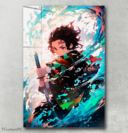 Pintura de Tanjiro Wave