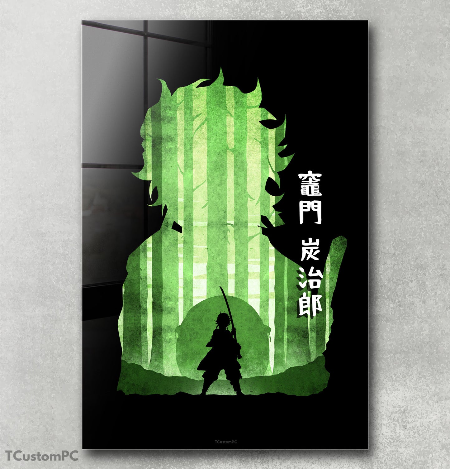 Tanjiro Minimalist Silhouette painting