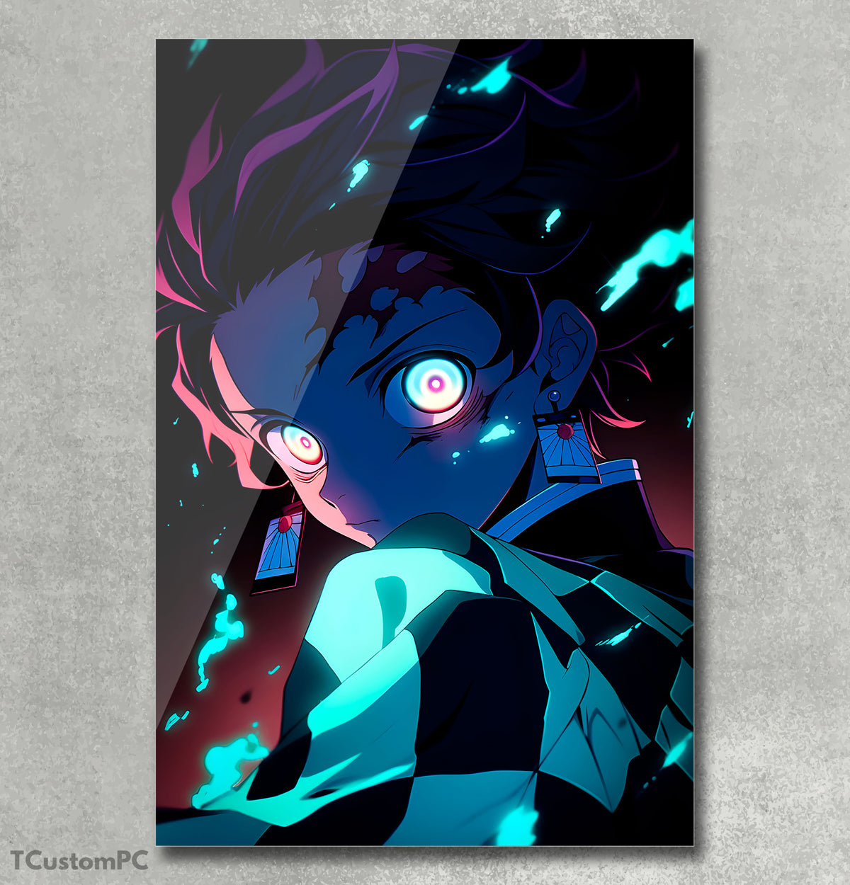 Tankiro Raptorino Cuadro Tankiro Kimetsu, Nuevo Diseño - Displate cuadro de metacrilato ...