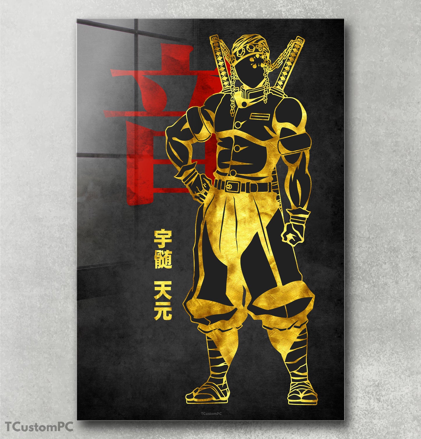 Tengen Red Golden painting