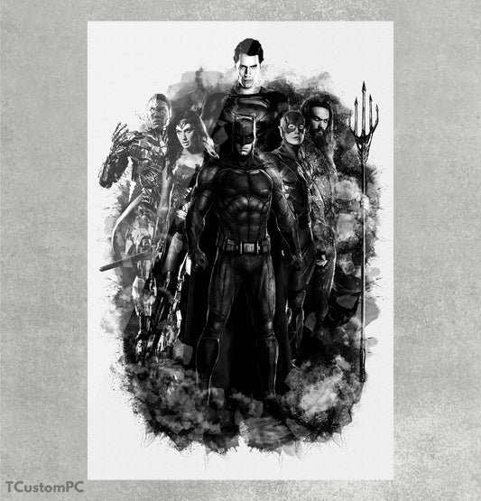 The Dust 3 Justice League painting