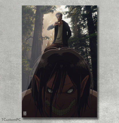 The attack titan painting