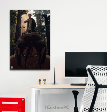 The attack titan painting