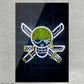 Pintura do espadachim Jolly Roger