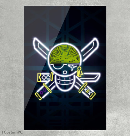 A pintura do espadachim Jolly Roger