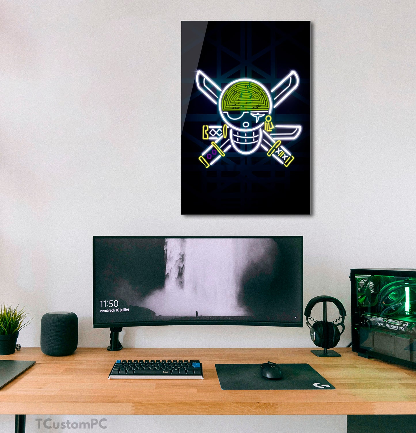 Pintura do espadachim Jolly Roger