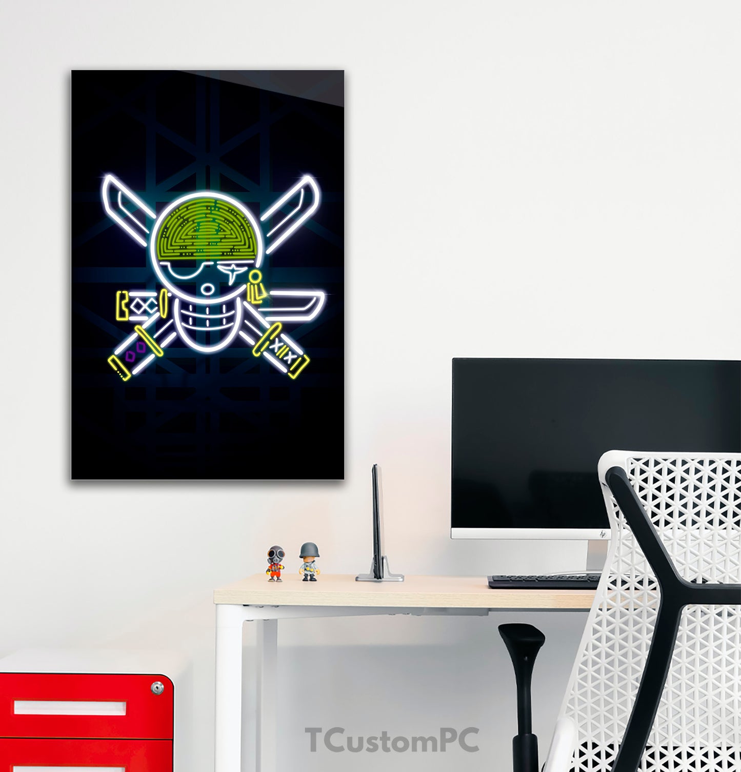 A pintura do espadachim Jolly Roger