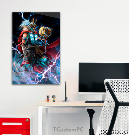 Thor God Thunder painting