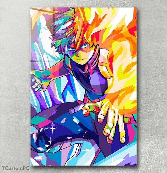 Cuadro Todoroki Shoto Colorfull