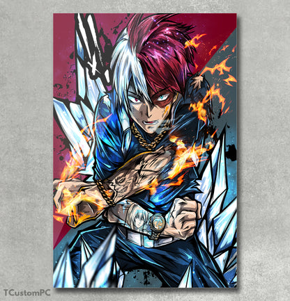 Todoroki "Fire and Ice" paintings - My Hero Academy