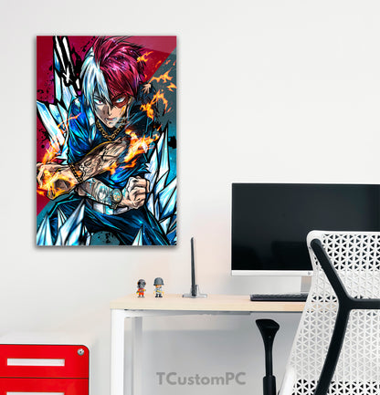 Todoroki "Fire and Ice" paintings - My Hero Academy