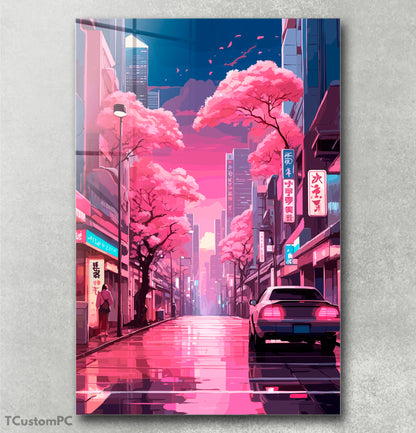 Pintura da rua Tóquio Sakura