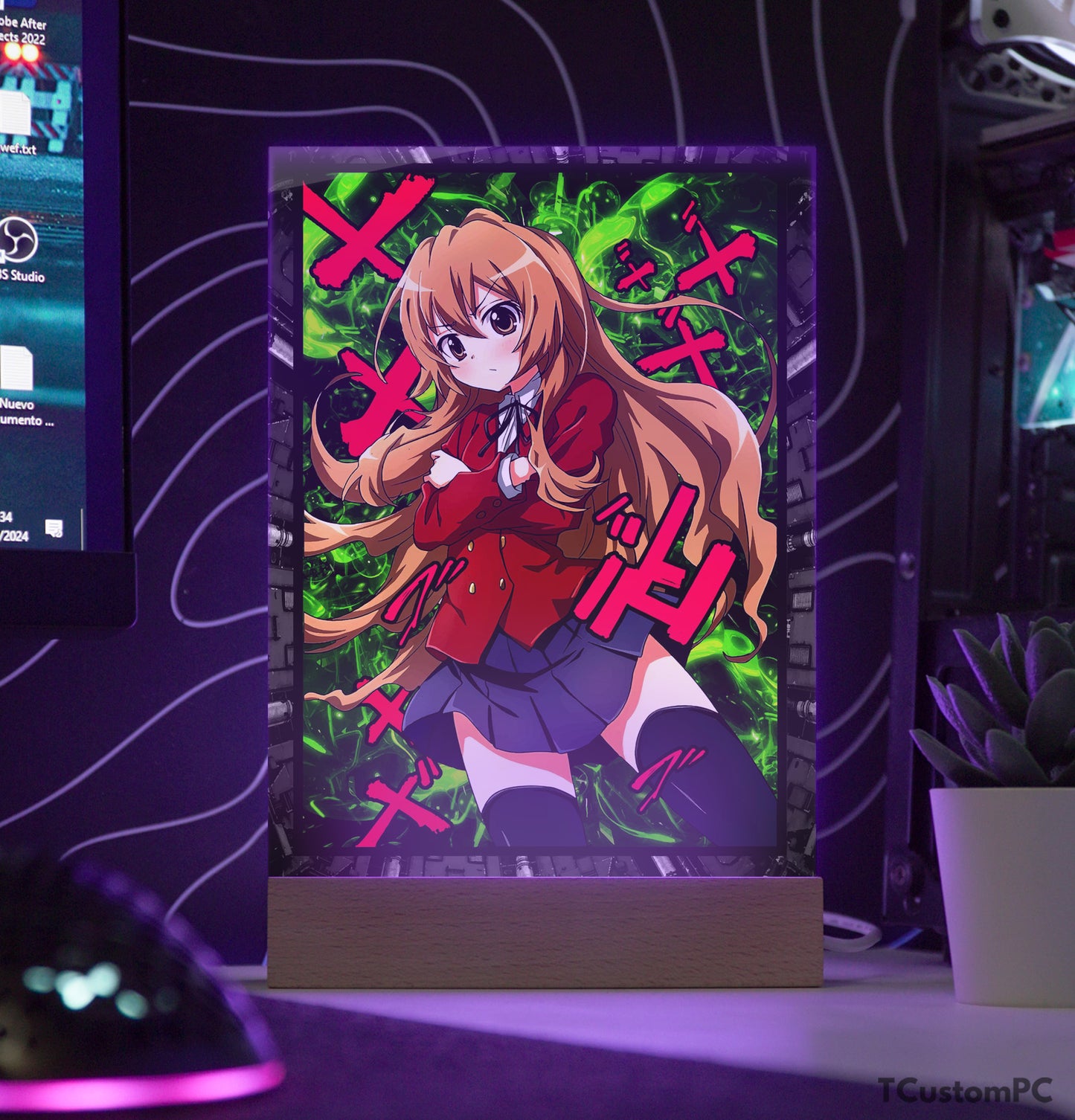 TC-Lamp Toradora taiga neon vetor