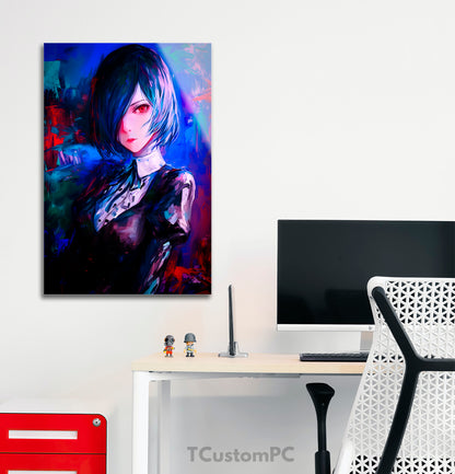 Cuadro Touka Kirishima Paint Style