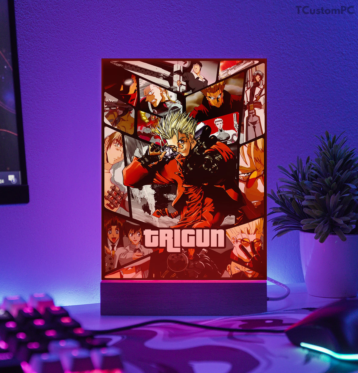Trigun Gun Vector TC Lamp Trigun vector, RGB LED LAMP with New Anime, movie or video game ...