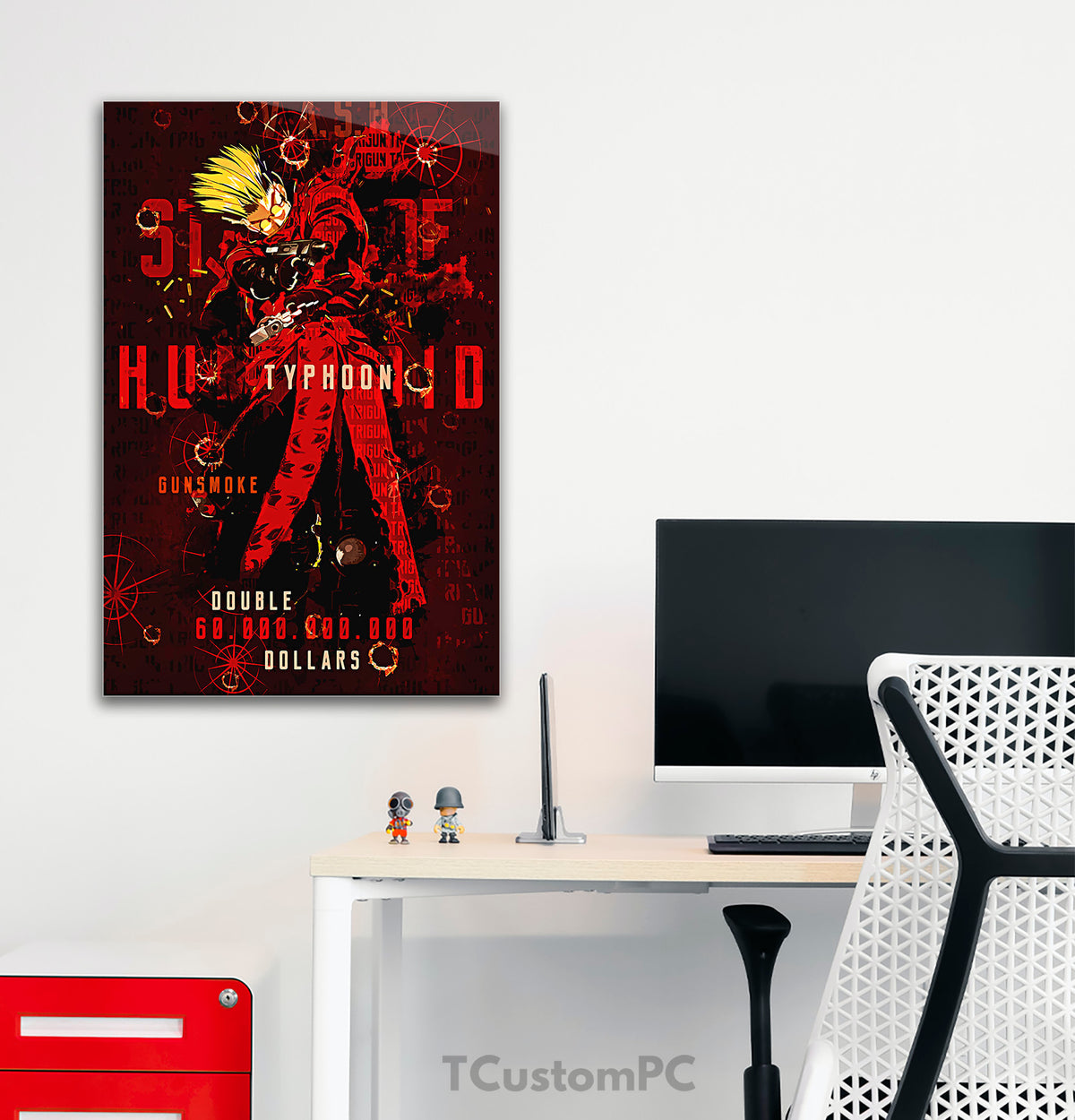 Trigun Gun Vector Box Trigun typhoon vector, New Design - Displate methacrylate box ...