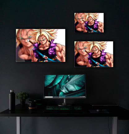 Pintura do filme Trunks SSJ Bojack