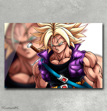 Pintura do filme Trunks SSJ Bojack