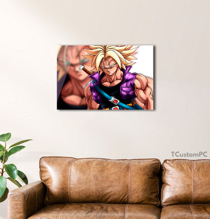 Pintura do filme Trunks SSJ Bojack