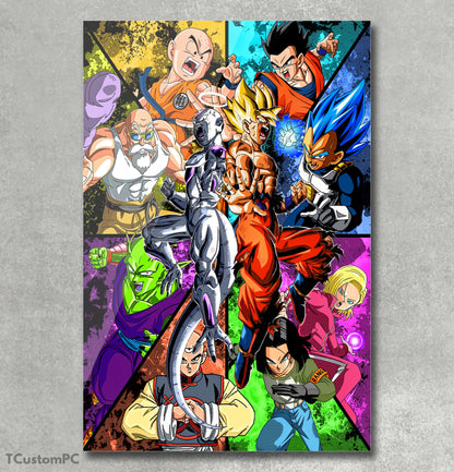 Universe 7 Dragon Ball painting