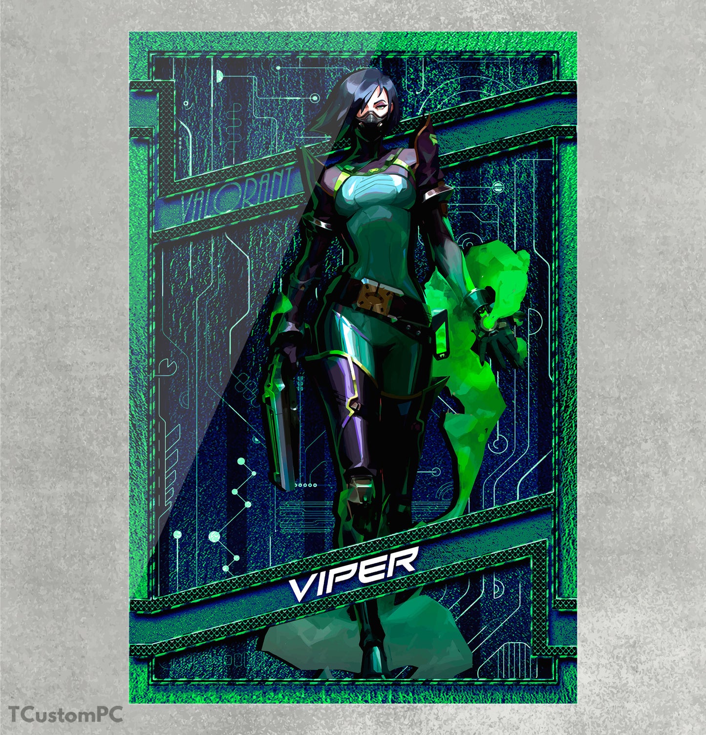 Valorant viper vector painting