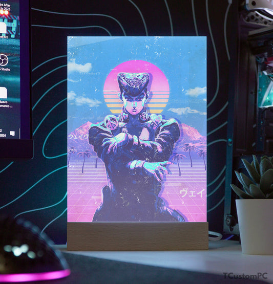 Lâmpada TC Vaporwave 15 Josuke de Jojo