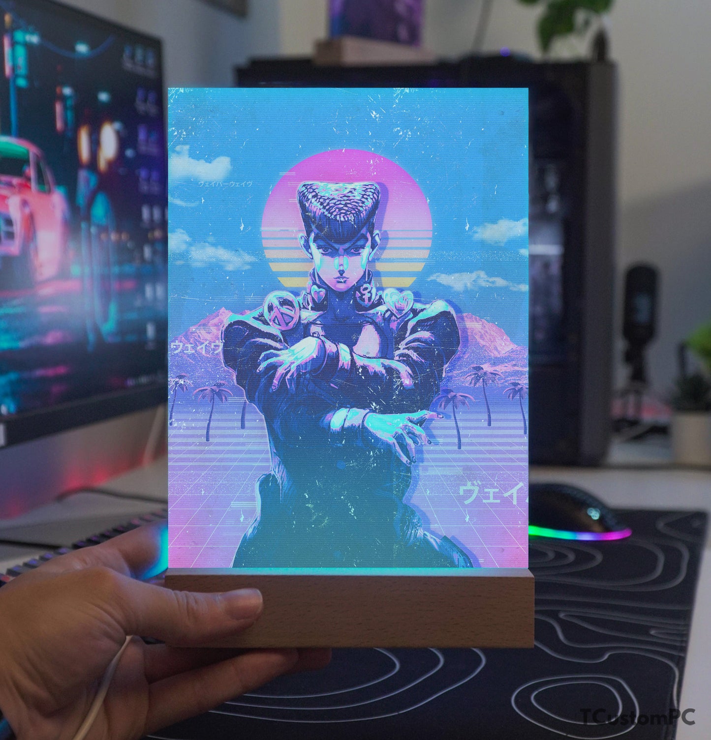 Lâmpada TC Vaporwave 15 Josuke de Jojo