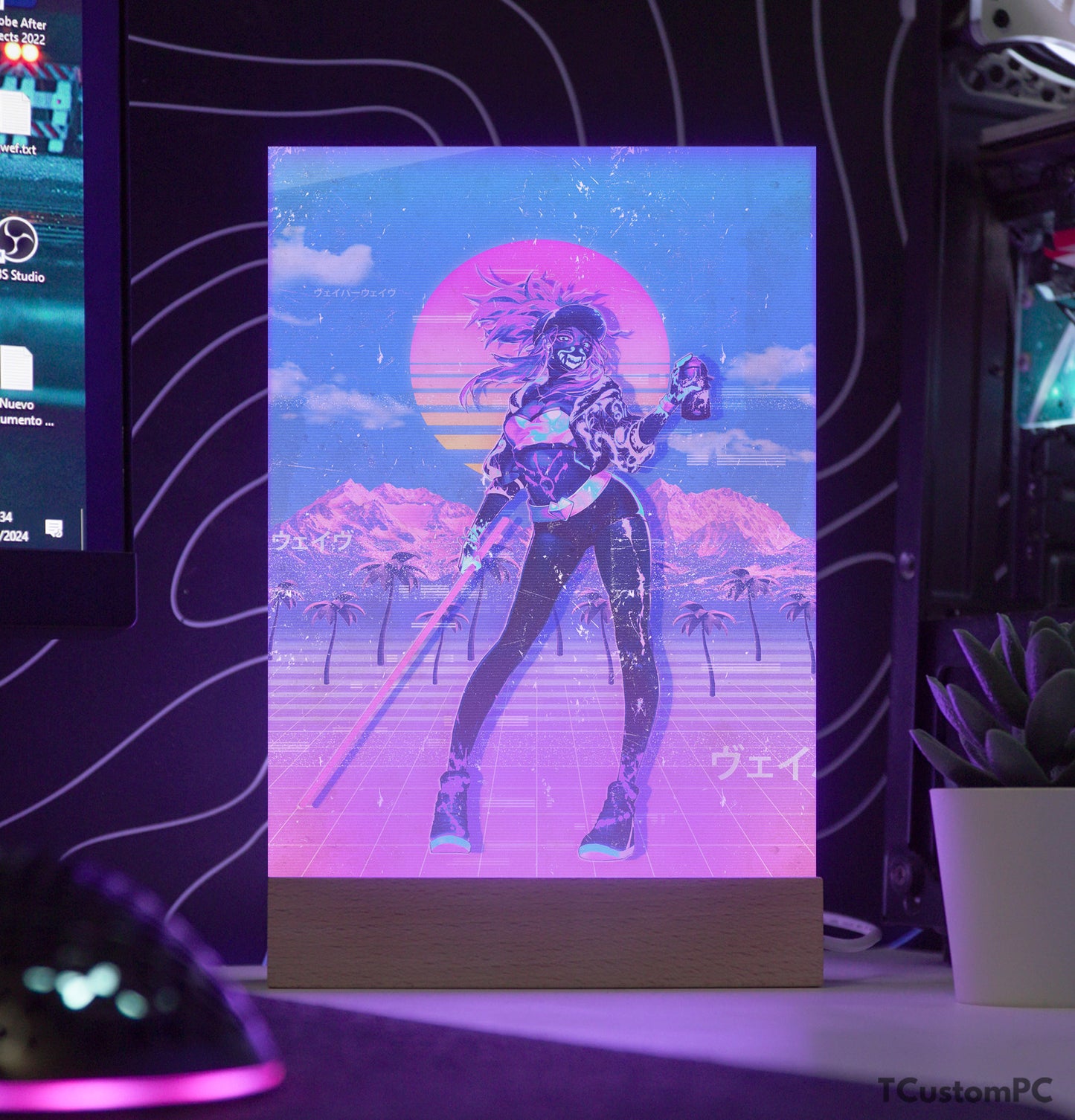 TC-Lamp Vaporwave 16 Akali Lol