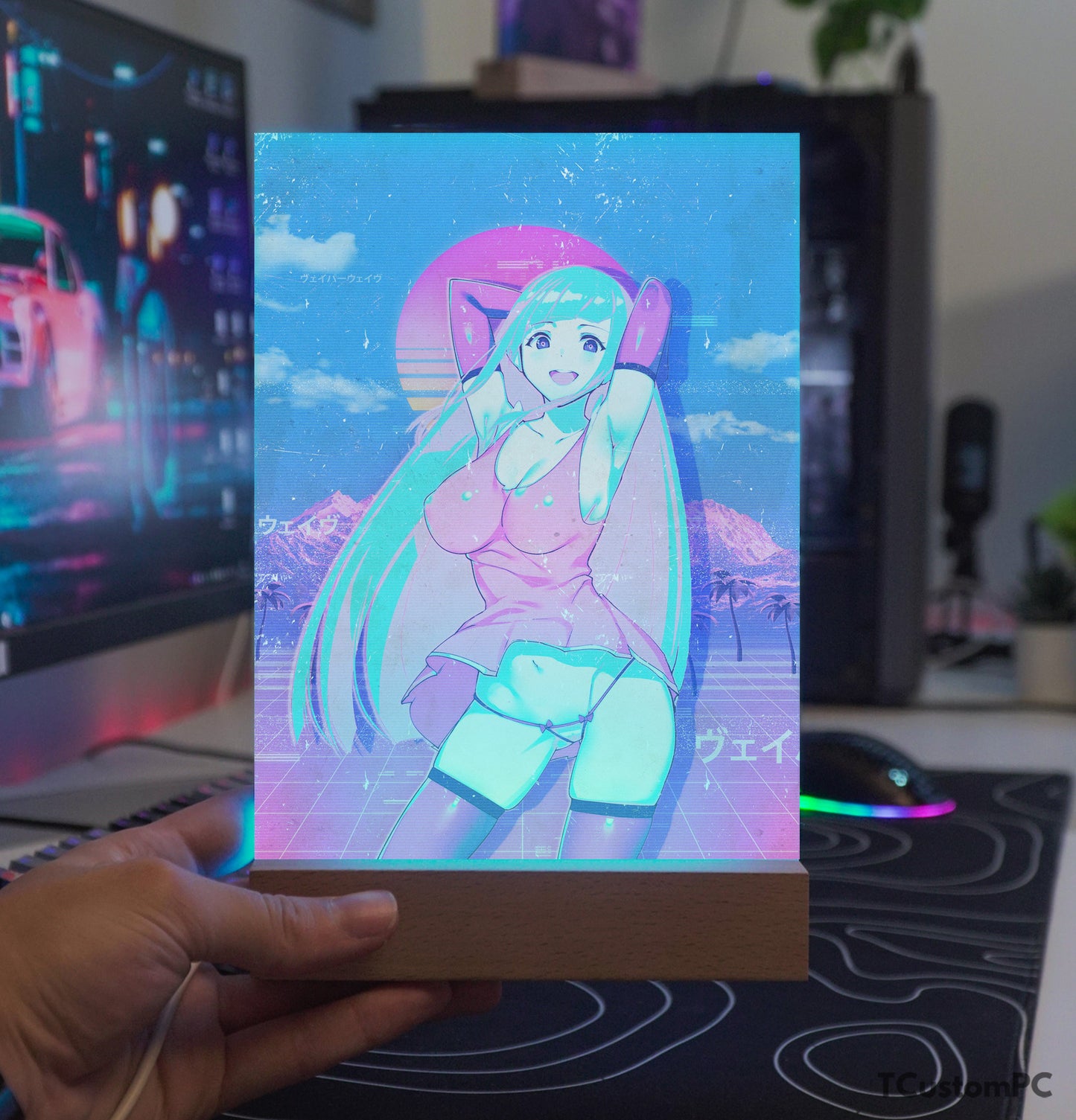 Lâmpada TC Vaporwave 17 Waifu