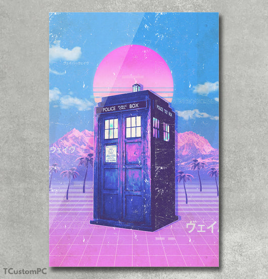 Vaporwave 11 Doctor Who painting