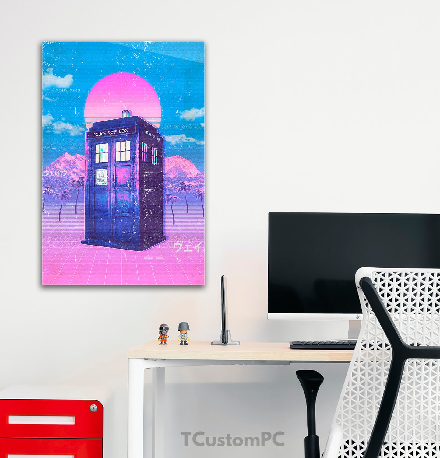 Vaporwave 11 Doctor Who painting