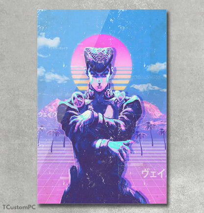 Frame Vaporwave 15 Jojo's Josuke