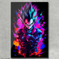 Wall Art Vegeta Black Colorful