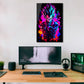 Wall Art Vegeta Black Colorful