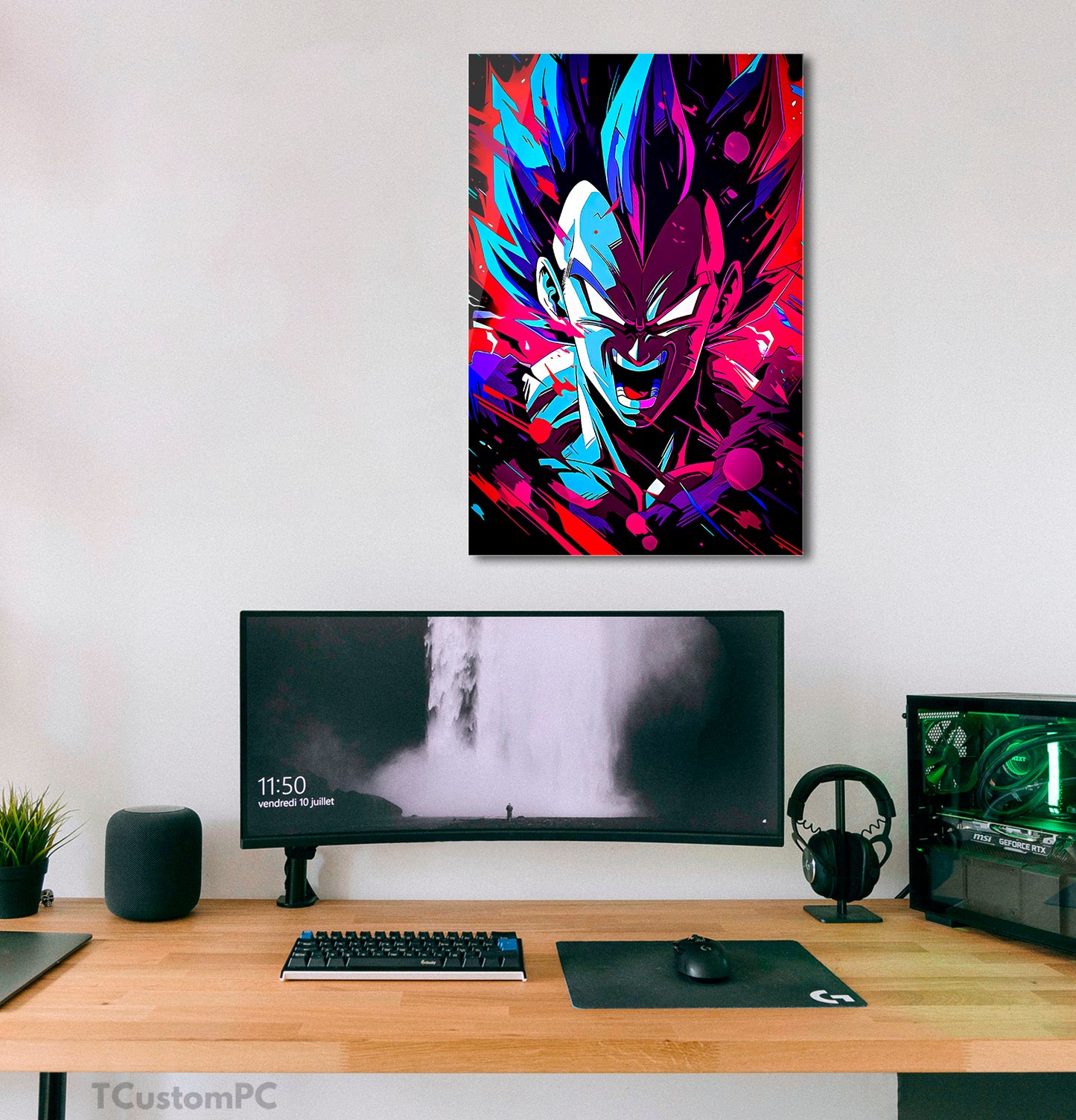 Wall Art Vegeta Color-full Dragon Ball