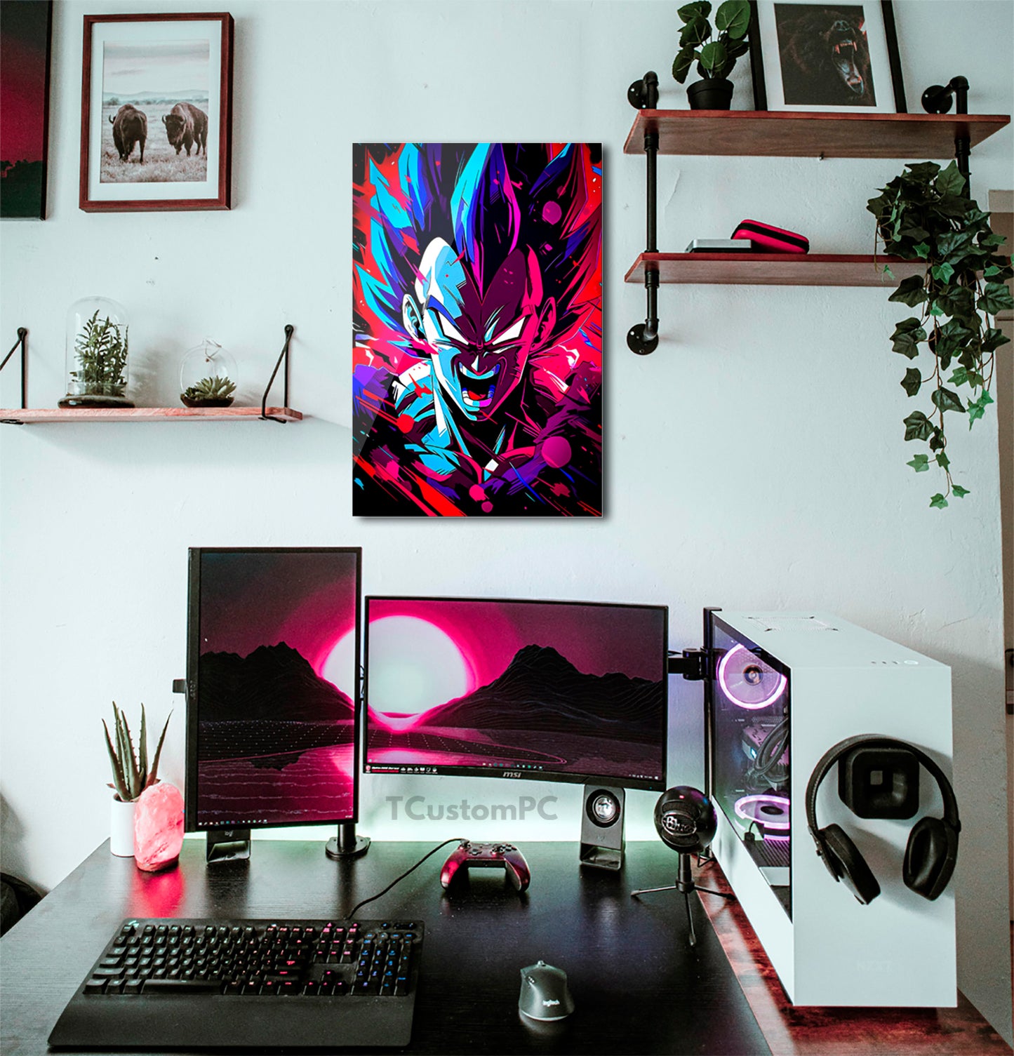 Wall Art Vegeta Color-full Dragon Ball