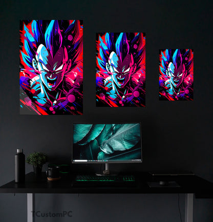 Wall Art Vegeta Color-full Dragon Ball