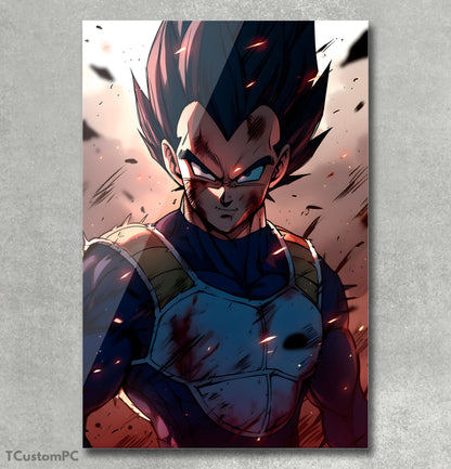 Pintura realista de Vegeta