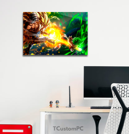 Vegeta Vs Broly DBD painting