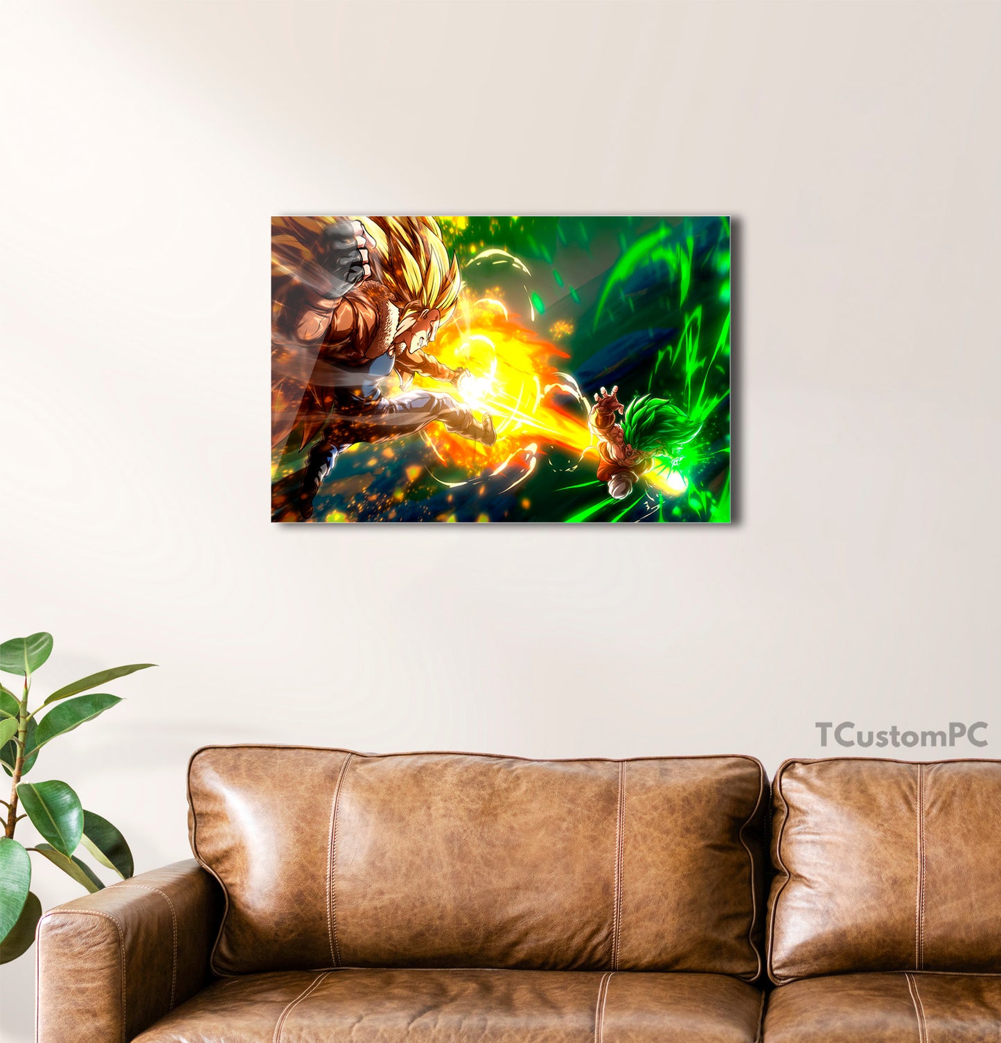 Vegeta Vs Broly DBD painting