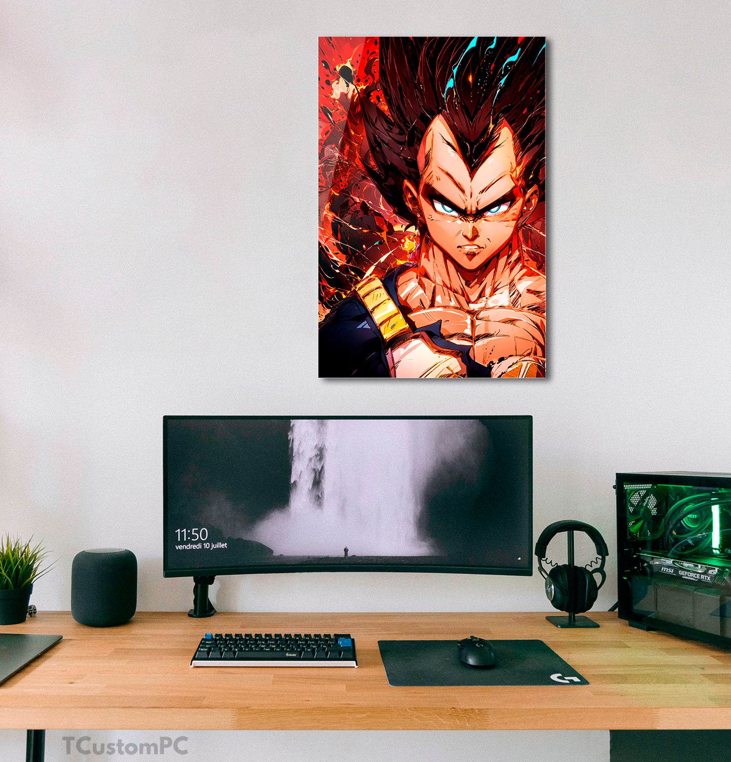 Vegeta might power painting