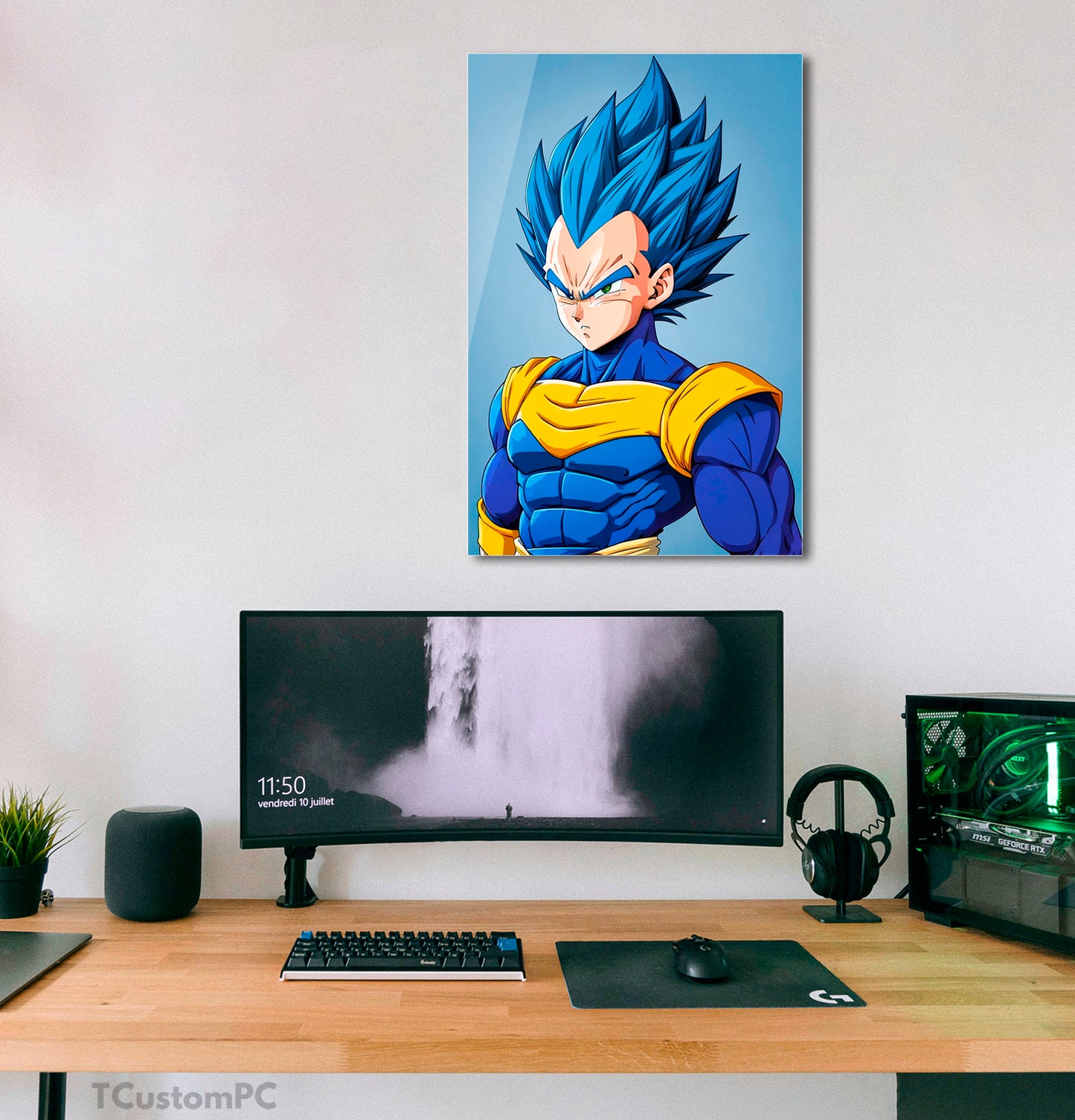 Vegeta Vh blue painting