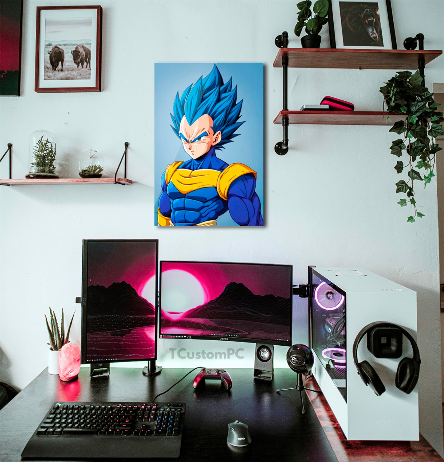 Vegeta Vh blue painting