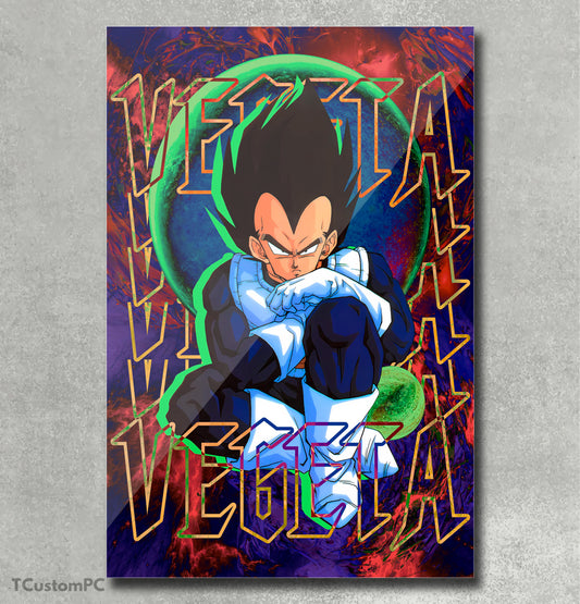 Vegeta sitting classic artwork painting