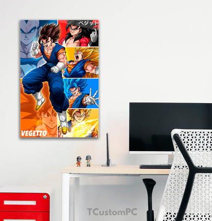 Wall Art Vegito all forms-poster