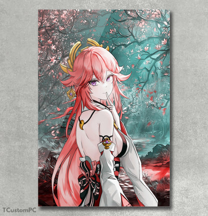 Yae miko art painting