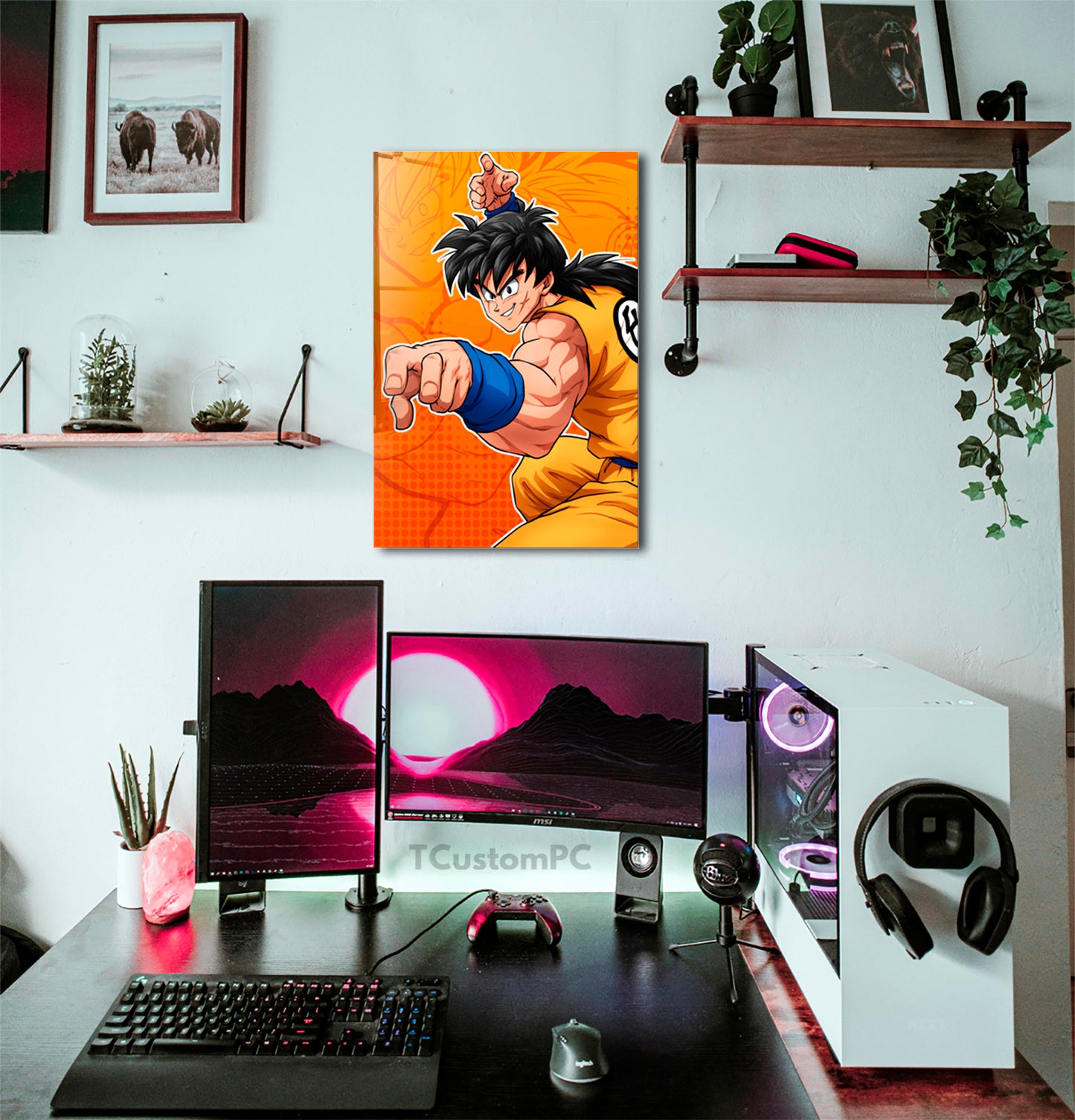 Wall Art Yamcha Manga Style