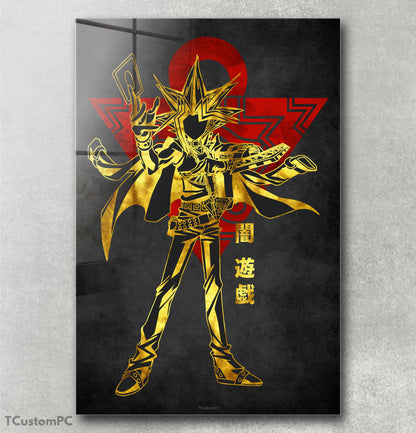 Pintura Yugi Vermelho Dourado