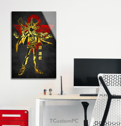 Pintura Yugi Vermelho Dourado